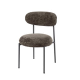 Eetkamerstoelen - Set van 2 eetkamerstoelen Aero Stof Bruin - Dimehouse