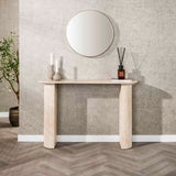 Kaptafels - Archon Moderne Kaptafel Keramiek Travertin 120 cm - Dimehouse