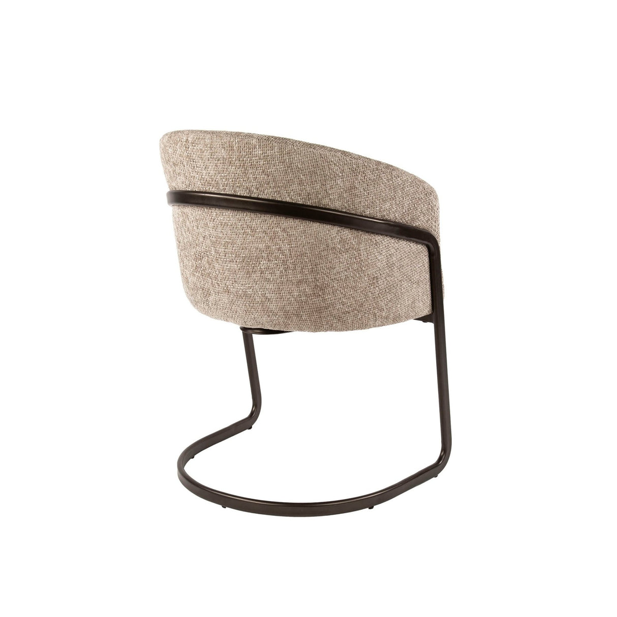 Eetkamerstoelen - Set van 2 eetkamerstoelen Reno Hoven zand stof - Dimehouse