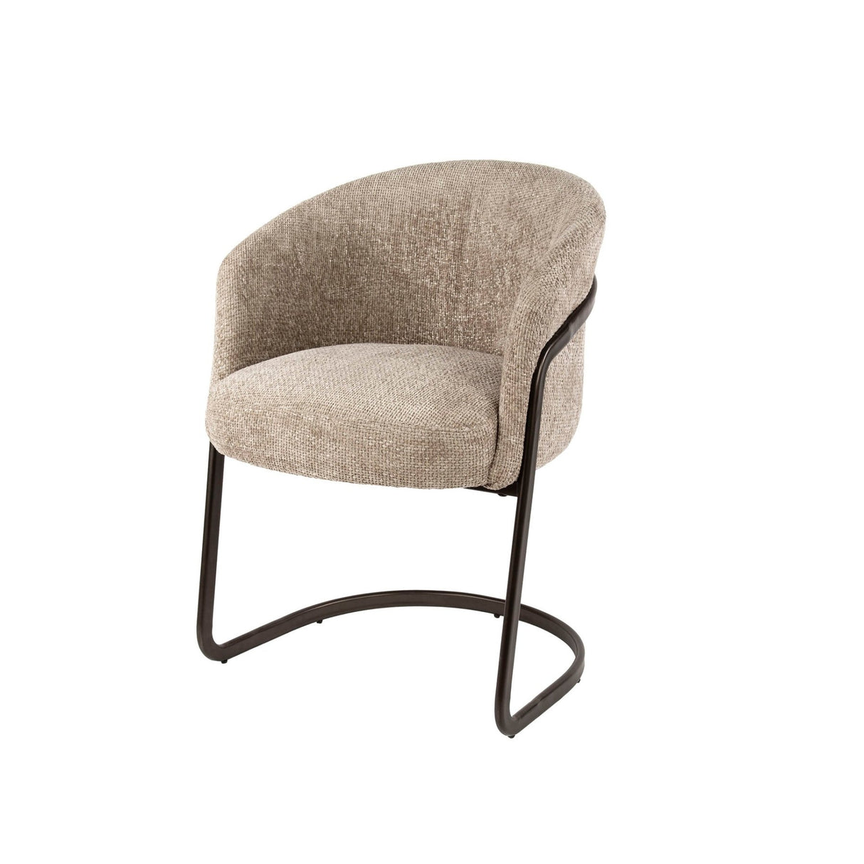 Eetkamerstoelen - Set van 2 eetkamerstoelen Reno Hoven zand stof - Dimehouse