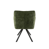 Eetkamerstoelen - Eetkamerstoel Lino Groen Draaibaar - Dimehouse