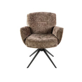 Eetkamerstoelen - Set van 2 eetkamerstoelen Savona draaibaar Hoven rich champagne - Dimehouse