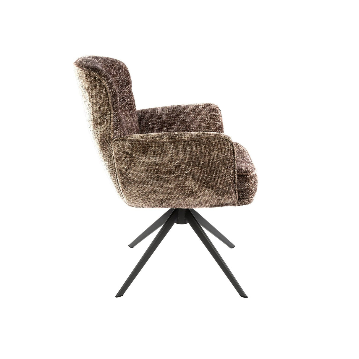 Eetkamerstoelen - Set van 2 eetkamerstoelen Savona draaibaar Hoven rich champagne - Dimehouse
