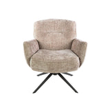 Fauteuils - Savona draaibare fauteuil Hoven Rich Stof Zand - Dimehouse