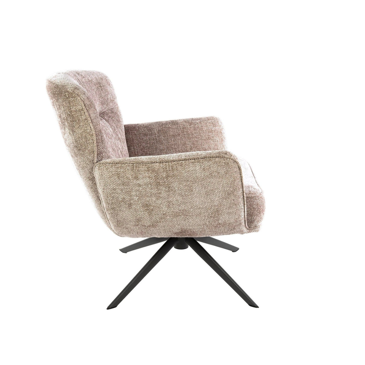Fauteuils - Savona draaibare fauteuil Hoven Rich Stof Zand - Dimehouse
