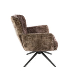 Fauteuils - Savona draaibare fauteuil Hoven Rich Stof Champagne - Dimehouse