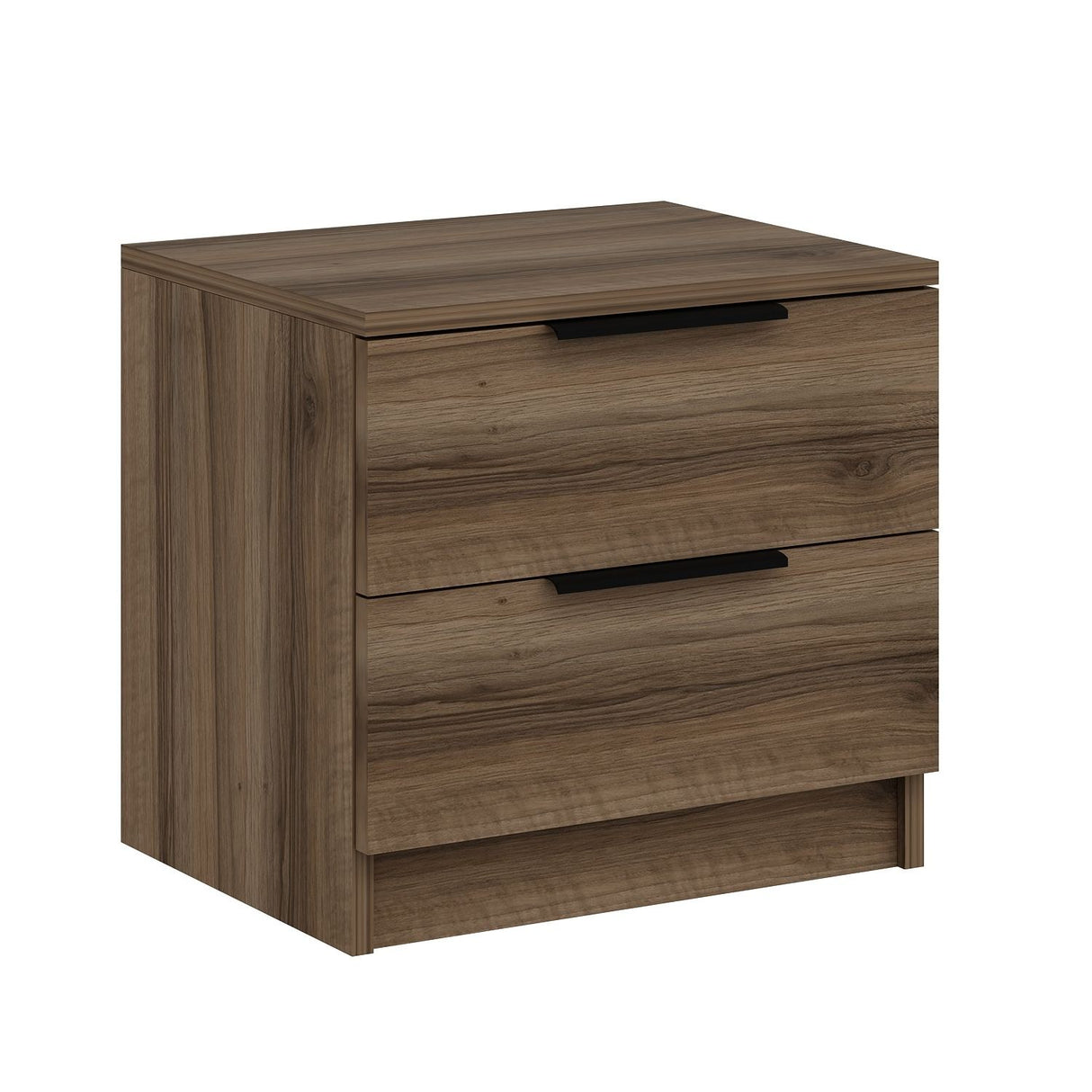 Nachtkastjes - Nachtkastje Kala Plus Walnoot Melamine 54x40x47 cm - Dimehouse