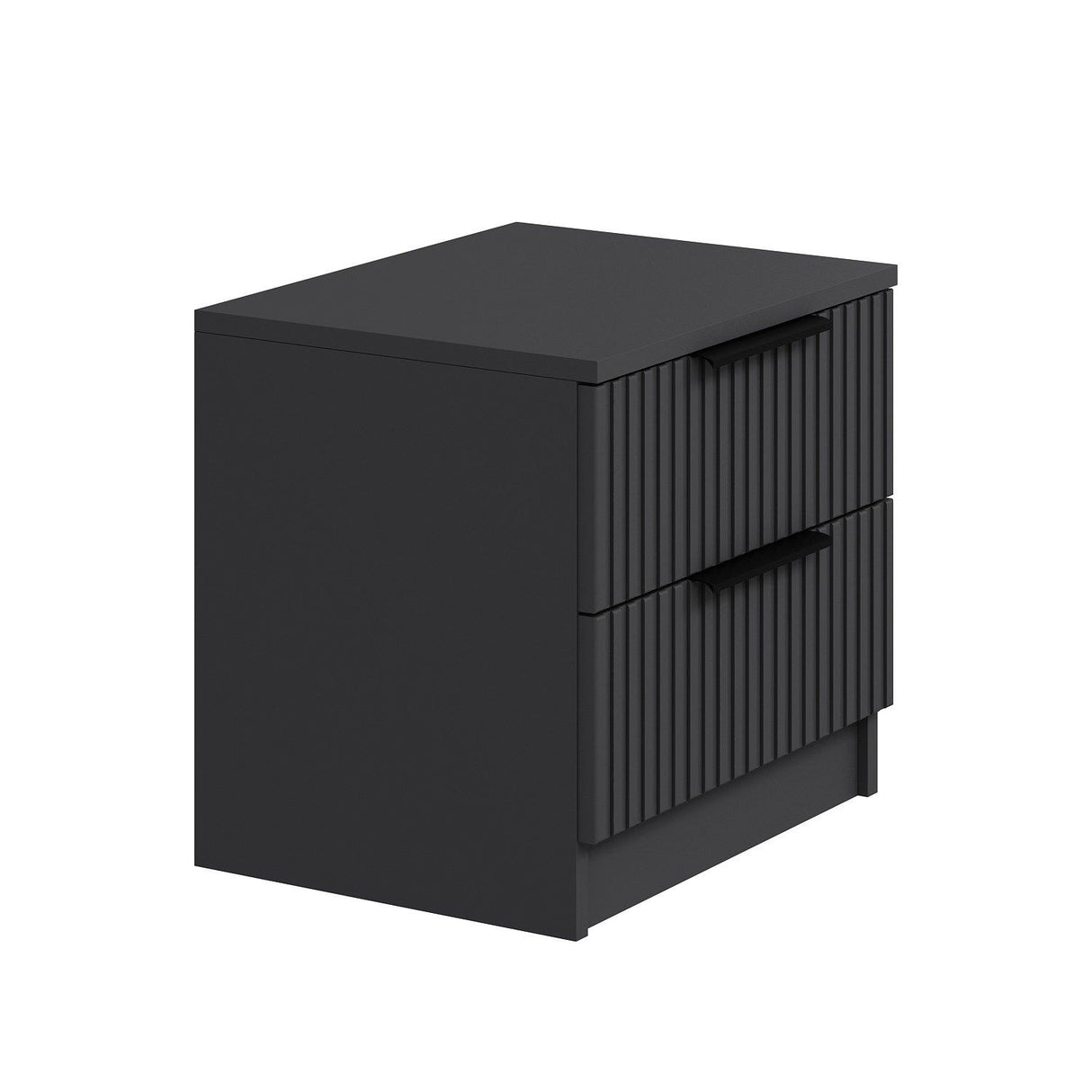 Nachtkastjes - Nachtkastje Kala Plus Antraciet Melamine 50x47x40 cm - Dimehouse