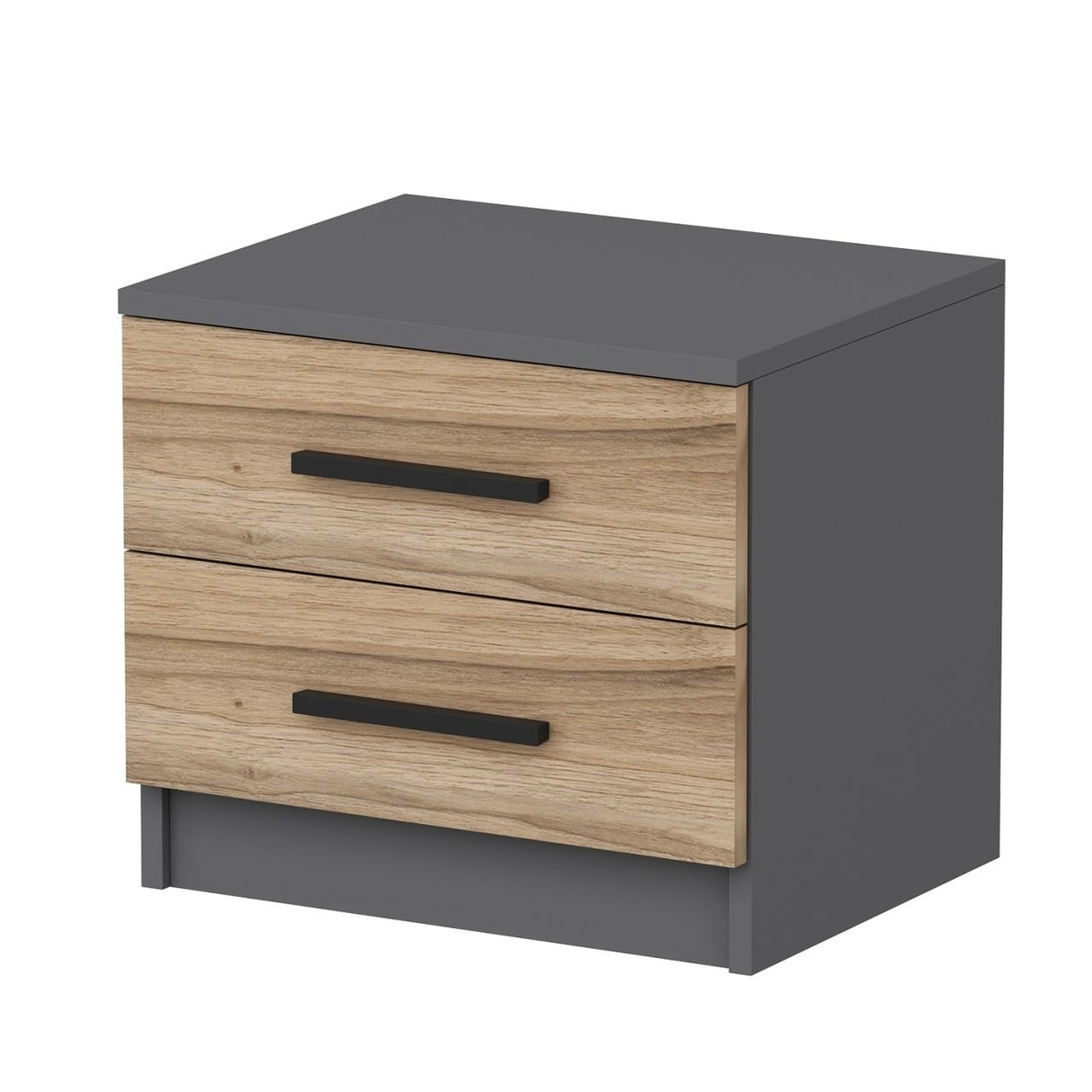 Nachtkastjes - Nachtkastje Kale Walnoot Melamine 50x40x47 cm - Dimehouse