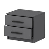 Nachtkastjes - Nachtkastje Kale Antraciet Melamine 50x40x47 cm - Dimehouse