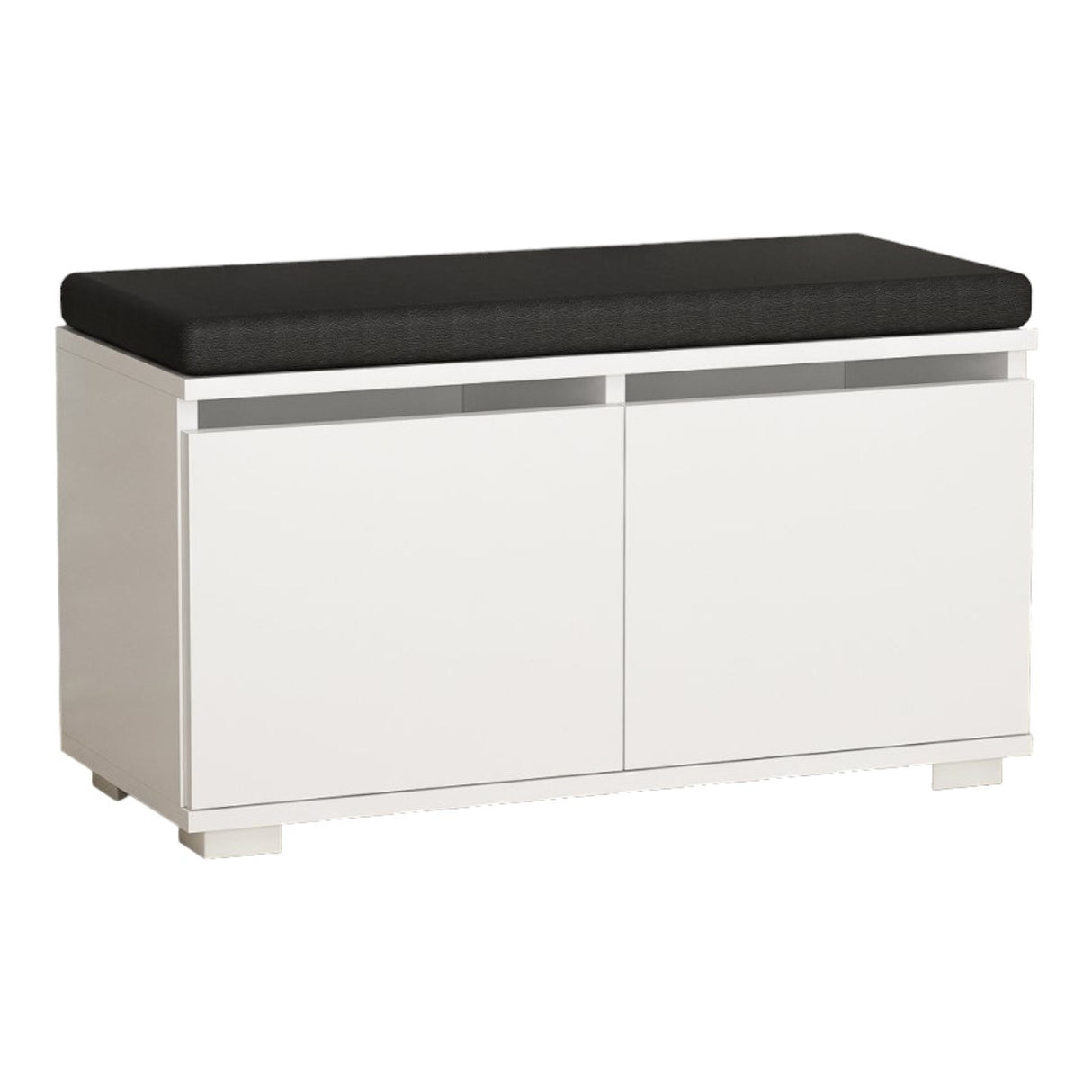 Schoenenkasten - Schoenenkast Drago Wit Melamine 80x42x35 cm - Dimehouse