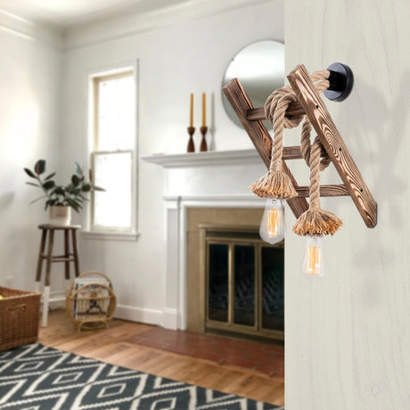 Wandlampen - Wandlamp Naturel Beukenhout Fjord - Dimehouse