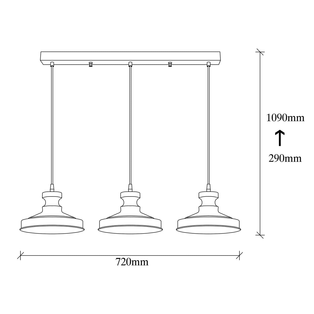 Hanglampen - Hanglamp Zwart Metaal Allure - Dimehouse