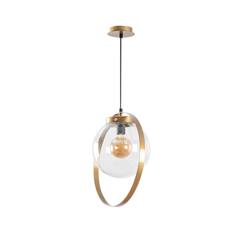 Hanglampen - Hanglamp Goud Glas Blazer - Dimehouse