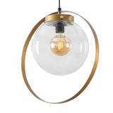 Hanglampen - Hanglamp Goud Glas Blazer - Dimehouse