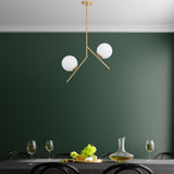 Hanglampen - Hanglamp 2 - lichts Goud Glas Nimbus - Dimehouse