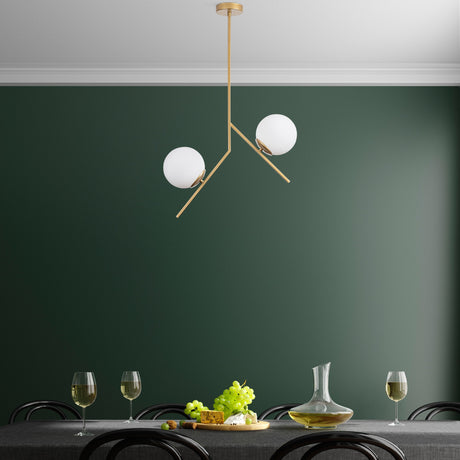 Hanglampen - Hanglamp 2 - lichts Goud Glas Nimbus - Dimehouse