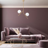 Hanglampen - Hanglamp 2 - lichts Goud Glas Nimbus - Dimehouse
