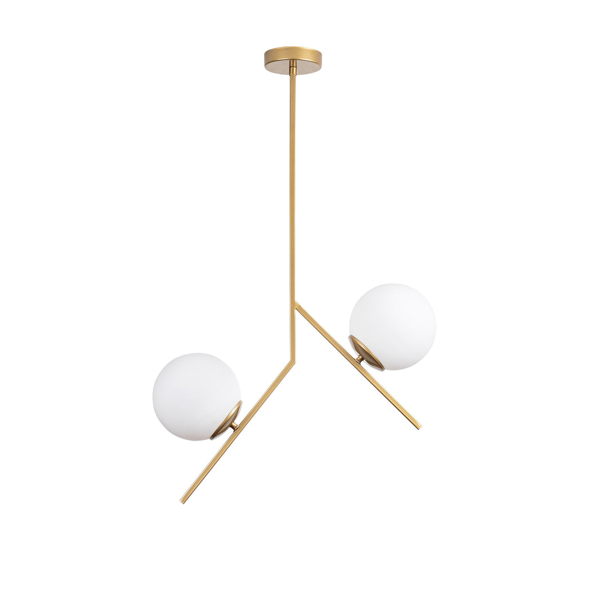 Hanglampen - Hanglamp 2 - lichts Goud Glas Nimbus - Dimehouse