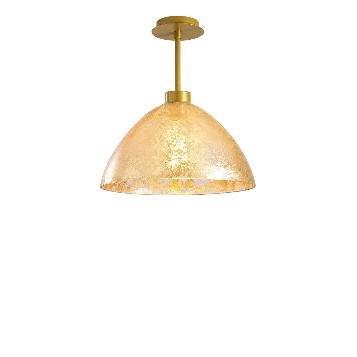 Hanglampen - Hanglamp Goud Glas Crest - Dimehouse
