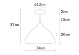 Hanglampen - Hanglamp Goud Glas Crest - Dimehouse