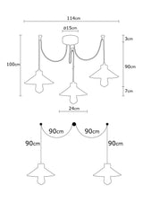 Hanglampen - Hanglamp Multicolor 3 - lichts Metaal Virtu - Dimehouse