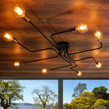 Hanglampen - Hanglamp 8 - lichts XL Zwart Metaal Striker - Dimehouse