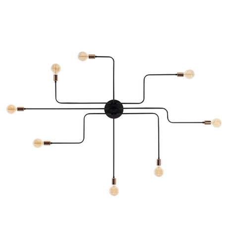 Hanglampen - Hanglamp 8 - lichts XL Zwart Metaal Striker - Dimehouse