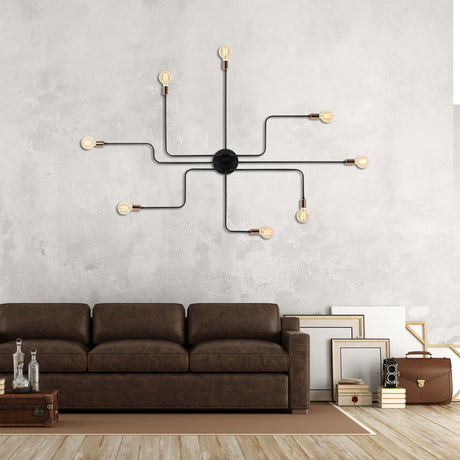 Wandlampen - Wandlamp Zwart Metaal Striker - Dimehouse