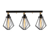 Hanglampen - Hanglamp 3 - lichts Zwart Goud Metaal Palisade - Dimehouse