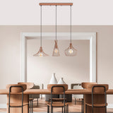 Hanglampen - Hanglamp 3 - lichts Koperkleurig Metaal Evermere - Dimehouse