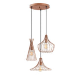 Hanglampen - Hanglamp Koperkleurig Metaal Evermere - Dimehouse