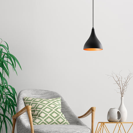 Hanglampen - Hanglamp 1 - lichts Zwart Drop Metaal Allure - Dimehouse