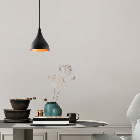 Hanglampen - Hanglamp 1 - lichts Zwart Drop Metaal Allure - Dimehouse