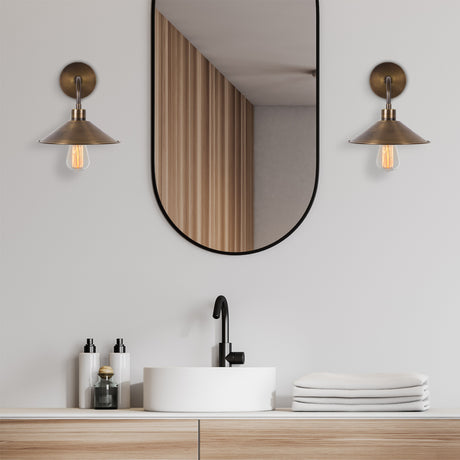 Wandlampen - Wandlamp Bronskleurig Metaal Allure - Dimehouse