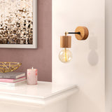 Wandlampen - Wandlamp Naturel Hout Vex - Dimehouse
