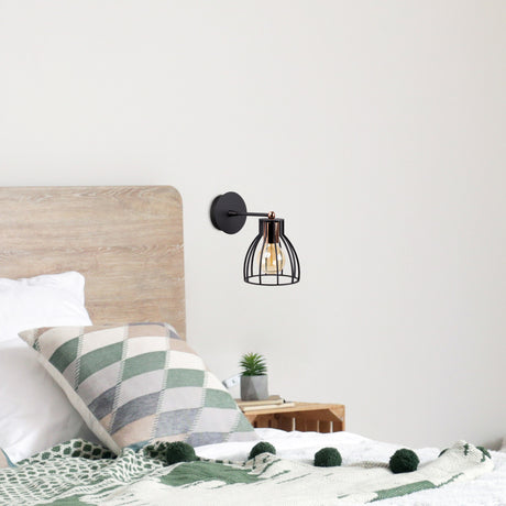 Wandlampen - Wandlamp Zwart Metaal Delano - Dimehouse