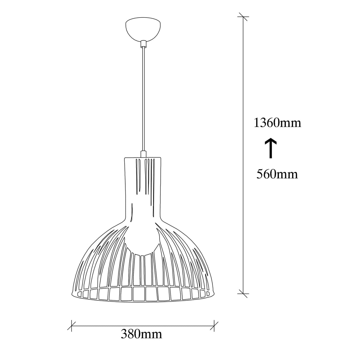 Hanglampen - Hanglamp 1 - lichts Zwart Metaal Quartz - Dimehouse