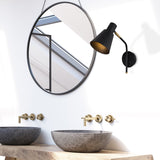 Wandlampen - Wandlamp Zwart Goud Metaal Crimson - Dimehouse