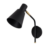 Wandlampen - Wandlamp Zwart Goud Metaal Crimson - Dimehouse