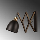 Wandlampen - Wandlamp Zwart Metaal Echelon - Dimehouse