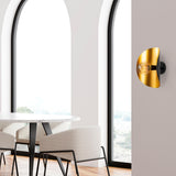 Wandlampen - Wandlamp Zwart Goud Metaal Echelon - Dimehouse