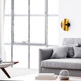 Wandlampen - Wandlamp Zwart Goud Metaal Echelon - Dimehouse