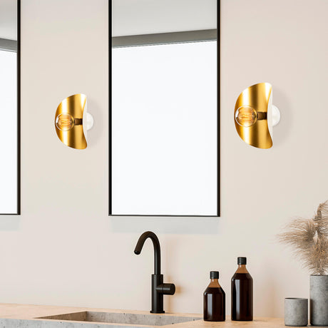 Wandlampen - Wandlamp Goud Metaal Echelon - Dimehouse