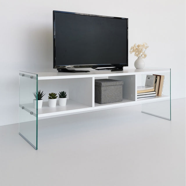 TV Meubels - TV Meubel Coral Wit Melamine 120x45x35 cm - Dimehouse