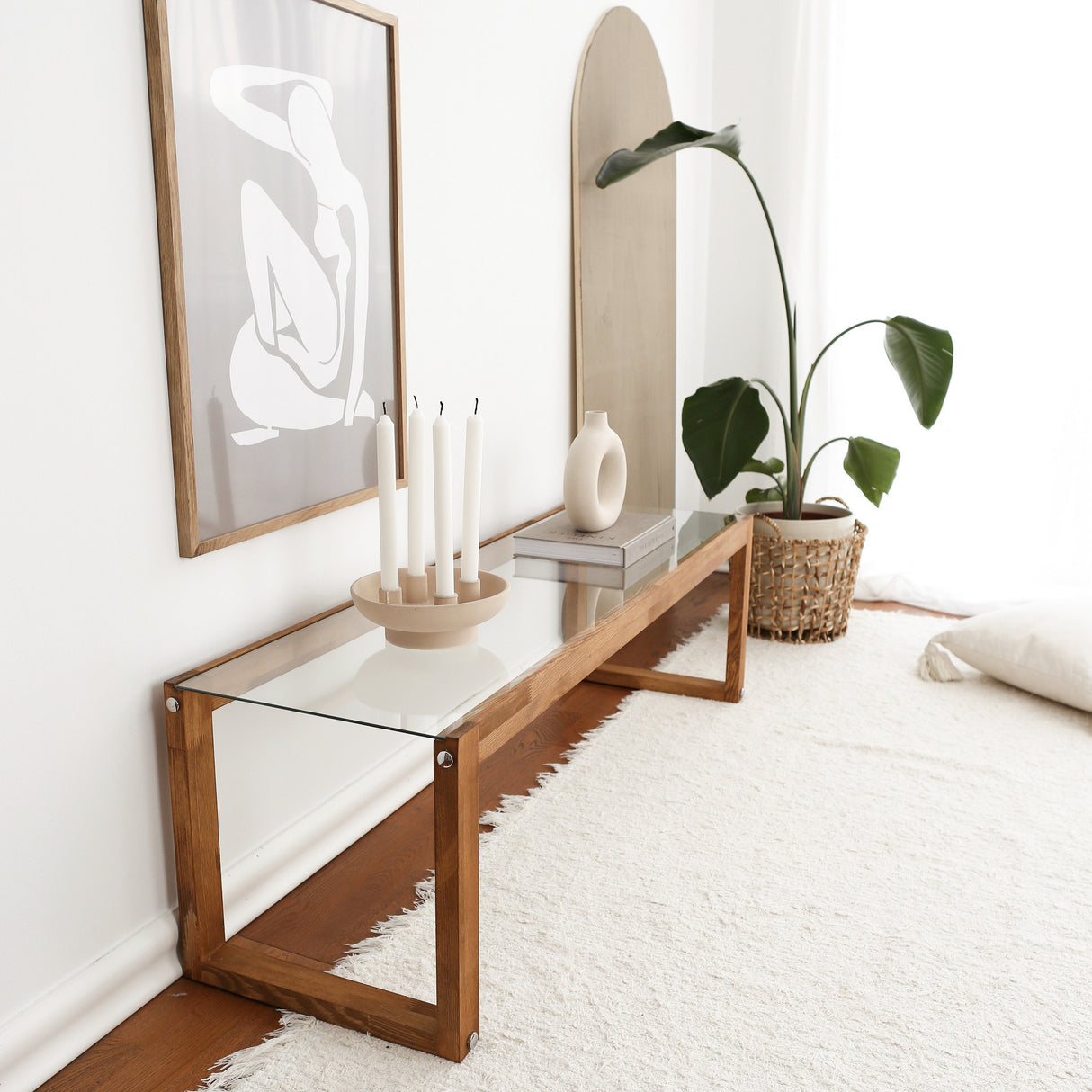 TV Meubels - TV Meubel Via Naturel Hout Dennenhout 130x40x40 cm - Dimehouse
