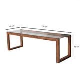 TV Meubels - TV Meubel Via Naturel Hout Dennenhout 130x40x40 cm - Dimehouse