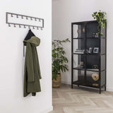 Garderobenständer Milano DH Interior Silber LxBxH 81x23x4 Silber Stimmungsvolles Foto schräge Vorderansicht
