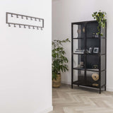 Garderobenständer Milano DH Interior Silber LxBxH 81x23x4 Silber Stimmungsvolles Foto schräge Vorderansicht