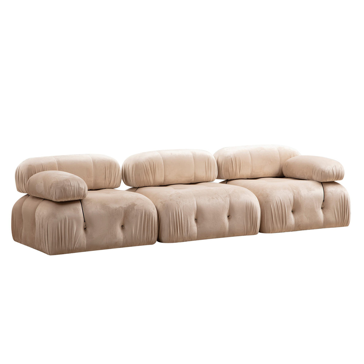 Banken - Modulaire bank 3 - zits Bubble velvet beige - Dimehouse